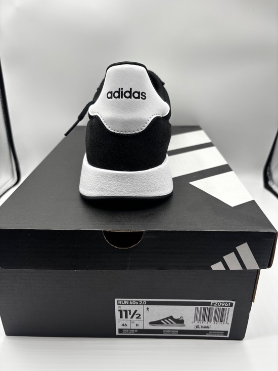 adidas men Run 60s 2.0 Sneaker Shoes, Color Black - Size 11.5 main image 5